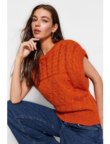 Trendyol dlaždice vzorované crewneck pletené sveter