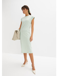 bonprix Úpletové šaty z bio bavlny, farba zelená