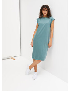 bonprix Úpletové šaty z bio bavlny, farba zelená