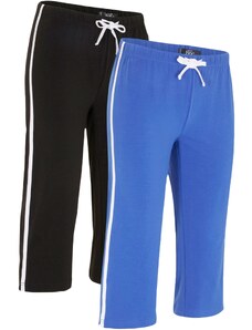bonprix Športové capri nohavice, Skinny (2 ks), farba modrá, rozm. 36/38