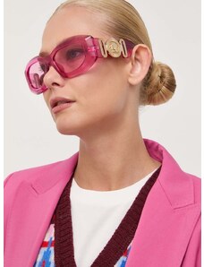 Slnečné okuliare Versace pánske, ružová farba