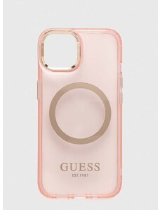 Puzdro na mobil Guess iPhone 13 6,1" ružová farba