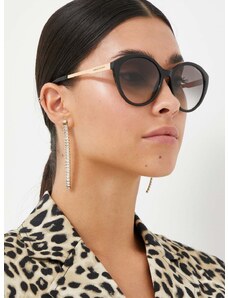 Slnečné okuliare Armani Exchange dámske, čierna farba
