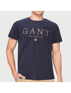 Pánské modré triko Gant 24116