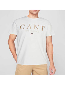Pánské bílé triko Gant 24166