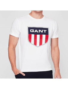Pánské bílé triko Gant 24472