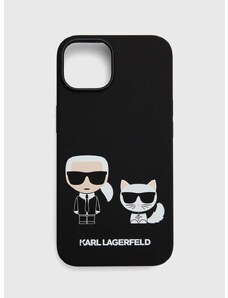 Puzdro na mobil Karl Lagerfeld iPhone 14 6,1" čierna farba