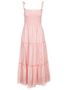 Guess dámské šaty růžové s madeirou