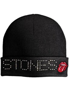 RUKA HORE Unisex čapica The Rolling Stones Stones Embellished Čierna