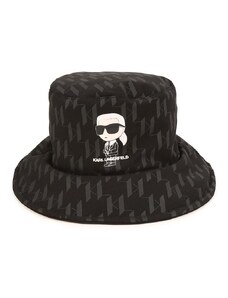 Detský klobúk Karl Lagerfeld čierna farba