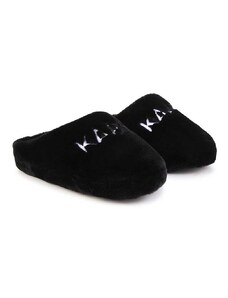Detské papuče Karl Lagerfeld čierna farba