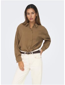Brown Ladies Shirt ONLY Iris - Ladies