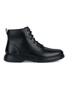 Kožená obuv Geox U OTTAVIO A pánske, čierna farba, U36DCA 00085 C9999