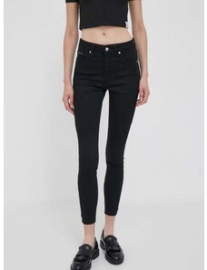 Rifle Calvin Klein Jeans dámske,čierna farba,J20J221587