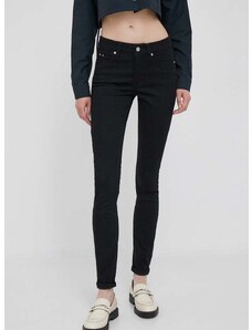 Rifle Calvin Klein Jeans dámske,čierna farba,J20J221582