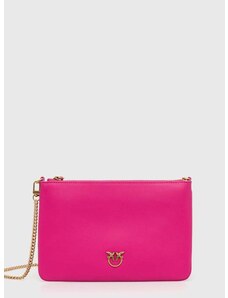 Kožená kabelka Pinko ružová farba, 100455.A0F1