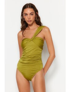 Trendyol Collection Plavky - Zelená - Bez vzoru