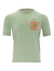 Pánske urban tričko Silvini Calvisio zelená/oranžová