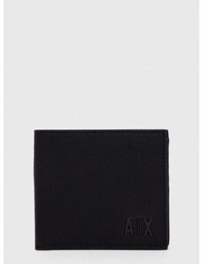 Kožená peňaženka Armani Exchange pánsky, čierna farba, 958097 3F892