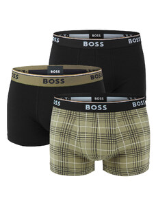 BOSS - boxerky 3PACK cotton stretch power design grid combo - limitovaná fashion edícia (HUGO BOSS)