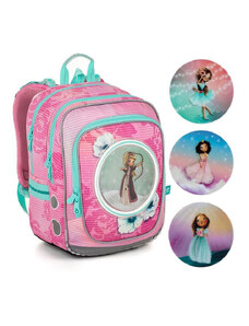 TOPGAL - školské tašky, batohy a sety TOPGAL-ENDY23005 - PRINCEZNÉ - kraľuj v škole s vlastnou rozprávkovou princeznou - školský batoh s vymeniteľnými obrázkami
