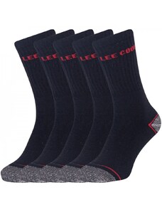 Lee Cooper Heavy Duty 5 Pack Work Socks Mens Black