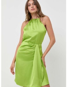 Šaty Pinko zelená farba, mini, rovný strih