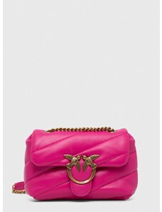 Kožená kabelka Pinko ružová farba, 100040.A0F2