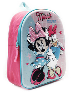 Ružový detský zipsový batoh s obrázkom Minie
