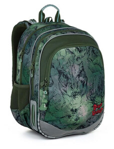 TOPGAL - školské tašky, batohy a sety TOPGAL ELLY22015-školský batoh - dinosaurový kráľ - batohový džungľový dobrodružný raj