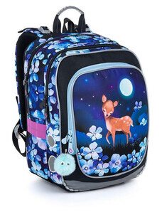 TOPGAL - školské tašky, batohy a sety TOPGAL - ENDY23002-školský batoh - nočná lúka s jemnou srnkou v mesačnom svite