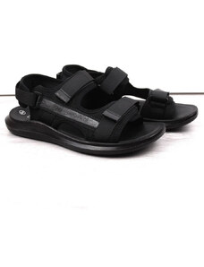 NEWS Novinky M 23MN02-5801 Sportovní sandály na suchý zip černé
