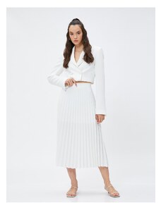 Koton Pleated Skirt Midi Length