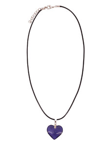 Fashion Jewellery Náhrdelník s príveskom - srdiečko lila