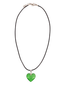 Fashion Jewellery Náhrdelník s príveskom - srdiečko green