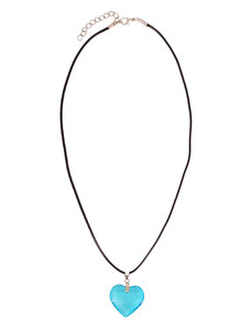 Fashion Jewellery Náhrdelník s príveskom - srdiečko blue