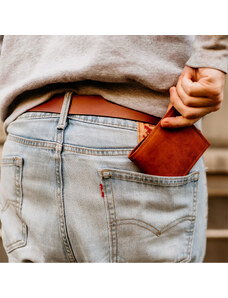 Bagind Drobney - Dámska i pánska kožená peňaženka hnedá, ručná výroba