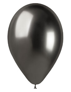 Gemar Sada chrómových balónov - Sivé, 5 ks