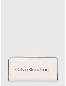 Peňaženka Calvin Klein Jeans dámsky,biela farba,K60K607634
