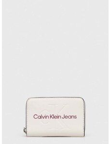 Peňaženka Calvin Klein Jeans dámsky,biela farba,K60K607229