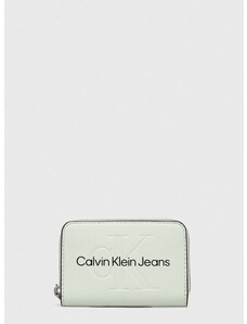 Peňaženka Calvin Klein Jeans dámsky,zelená farba,K60K607229