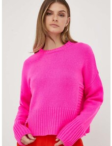 Vlnený sveter Pinko dámsky, ružová farba, teplý, 102241.A1CH