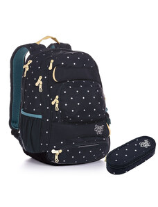 TOPGAL - školské tašky, batohy a sety TOPGAL-strieborné bodky - klenoty múdrosti na ceste za svetlom