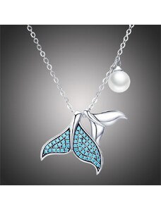 GRACE Silver Jewellery Stříbrný náhrdelník Mořská panna, stříbro 925/1000