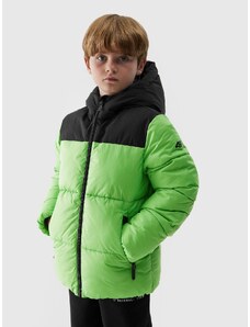 4F Chlapčenská zatepľovacia bunda so syntetickou výplňou