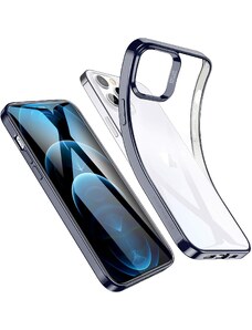 OEM Elegantný Silikónový Kryt pre iPhone 12 Pro Max, Čierny
