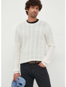Kašmírový sveter Polo Ralph Lauren pánsky, béžová farba