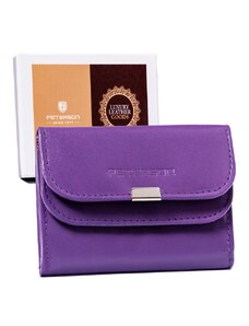 Malá, kožená dámska peňaženka so zapínaním — Peterson