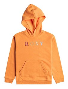 Detská mikina Roxy WILDESTDREAMSHB OTLR oranžová farba, s kapucňou, s potlačou