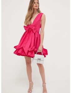 Šaty Pinko ružová farba, mini, áčkový strih